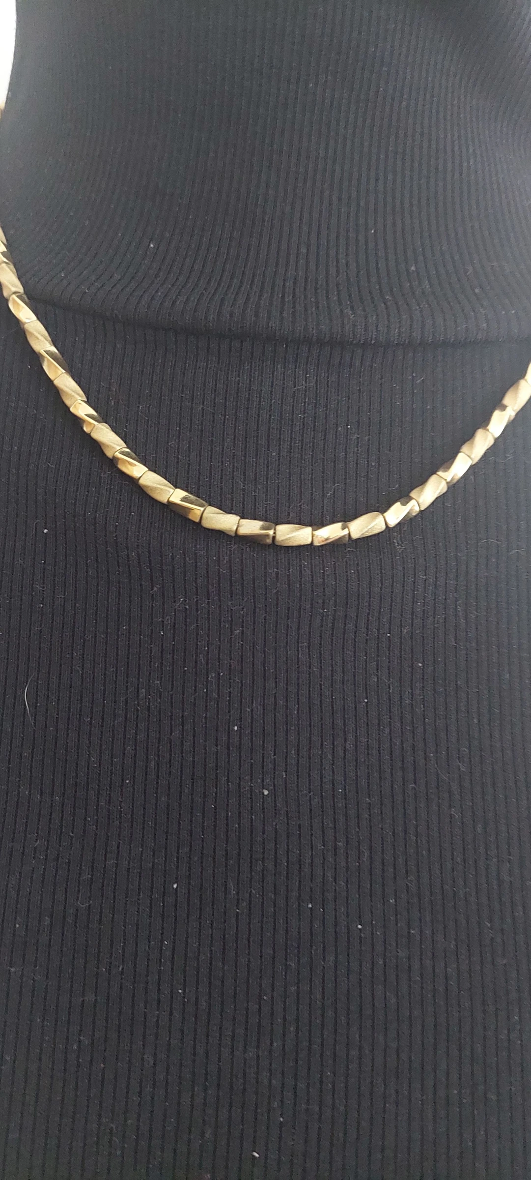 Conjunto Vintage Giovanni Dorado – Collar y Pulsera de Eslabones Retorcidos ✨ – photo 7